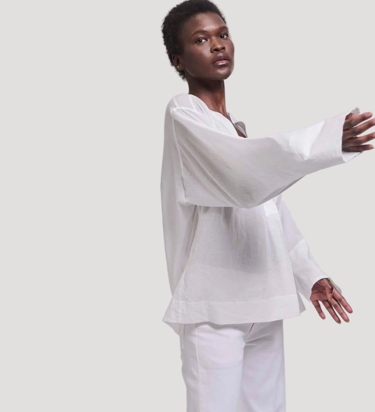 Jamie Haller - The Pascale Blouse in White