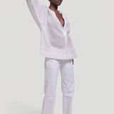 Jamie Haller - The Pascale Blouse in White