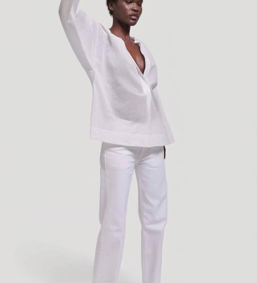 Jamie Haller - The Pascale Blouse in White