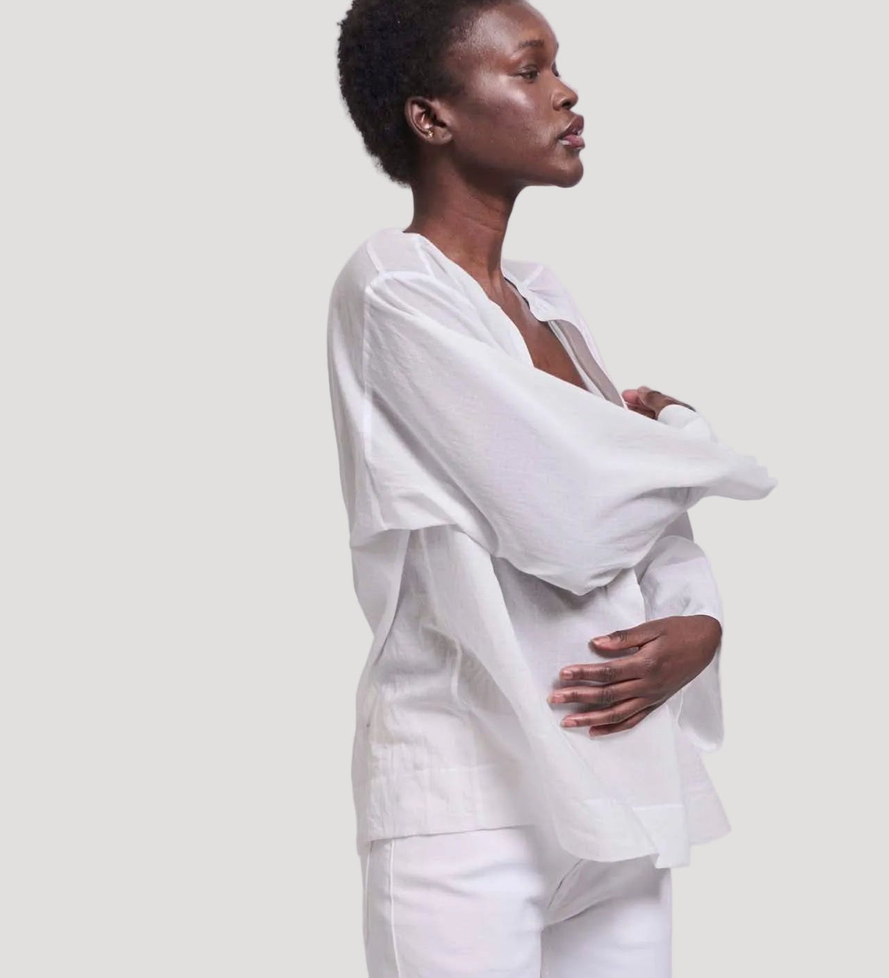 Jamie Haller - The Pascale Blouse in White