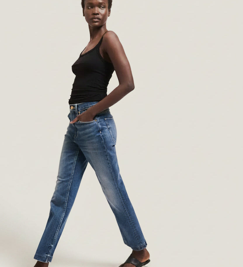 Jamie Haller - The Kenickie Blind Crease in Ione Indigo