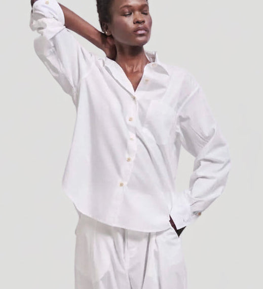 Jamie Haller - The Logo Weekend Shirt in White