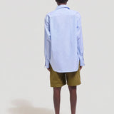 Jamie Haller - The Weekend Shirt in Teal Stripe