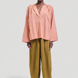 Jamie Haller - The Pascale Blouse in Dusty Peach