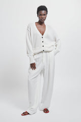 Jamie Haller - The Tapered Trouser in White