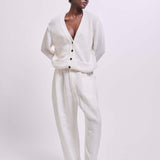 Jamie Haller - The Welt Pocket Cardigan in White