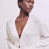 Jamie Haller - The Welt Pocket Cardigan in White