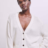 Jamie Haller - The Welt Pocket Cardigan in White