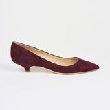 Jamie Haller - The Kitty Point in Maroon Suede