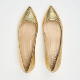 Jamie Haller - The Kitty Point Heel in Warm Gold