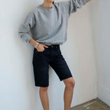 Jamie Haller - The Finished Hem Short in Washed Black