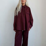 Jamie Haller - The Big Shirt in Burgundy