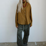 Jamie Haller - The Weekend Shirt in Goldenrod Stripe