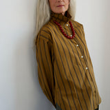 Jamie Haller - The Weekend Shirt in Goldenrod Stripe