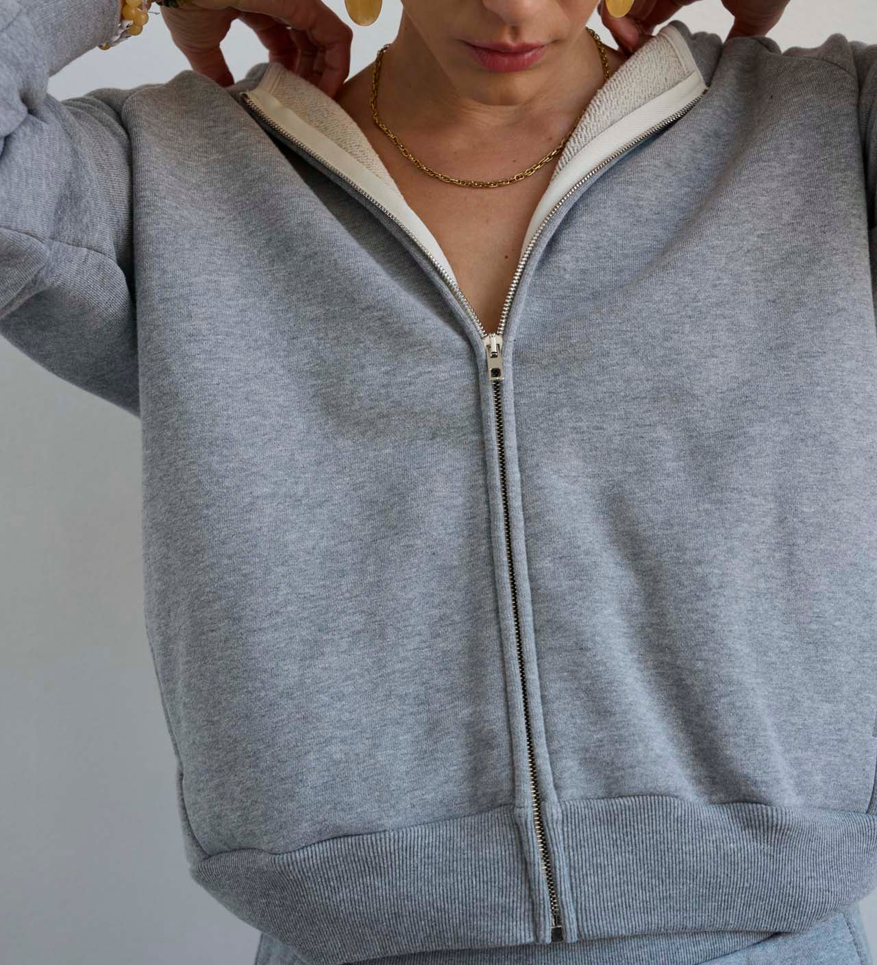 Jamie Haller - The Bird Hoodie in Heather Grey