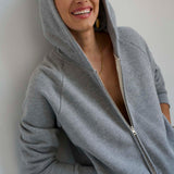 Jamie Haller - The Bird Hoodie in Heather Grey