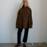 Jamie Haller - The Big Shirt Flannel in Browns