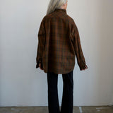 Jamie Haller - The Big Shirt Flannel in Browns