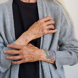 Jamie Haller - The Welt Pocket Cashmere Cardigan in Light Heather