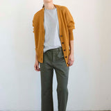 Jamie Haller - The Welt Pocket Cashmere Cardigan in Gold