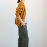 Jamie Haller - The Welt Pocket Cashmere Cardigan in Gold