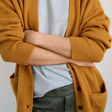 Jamie Haller - The Welt Pocket Cashmere Cardigan in Gold