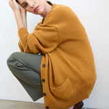Jamie Haller - The Welt Pocket Cashmere Cardigan in Gold