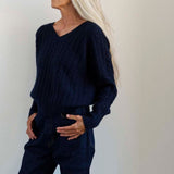 Jamie Haller - The Cable V Fave in Navy