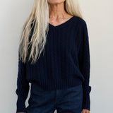 Jamie Haller - The Cable V Fave in Navy