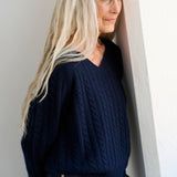 Jamie Haller - The Cable V Fave in Navy