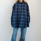 Jamie Haller - The Big Shirt Flannel in Blues