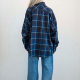 Jamie Haller - The Big Shirt Flannel in Blues