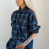 Jamie Haller - The Big Shirt Flannel in Blues