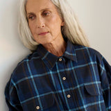 Jamie Haller - The Big Shirt Flannel in Blues