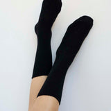 Jamie Haller - Solid Crew Socks in Black