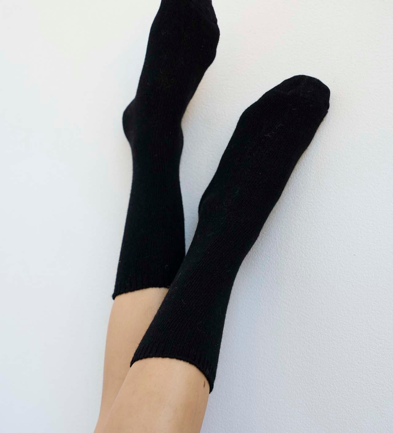 Jamie Haller - Solid Crew Socks in Black