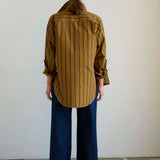 Jamie Haller - The Weekend Shirt in Goldenrod Stripe