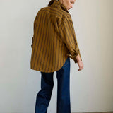 Jamie Haller - The Weekend Shirt in Goldenrod Stripe