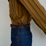 Jamie Haller - The Weekend Shirt in Goldenrod Stripe