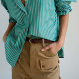 Jamie Haller - The Weekend Shirt in Kelly Stripe