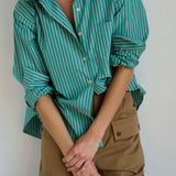 Jamie Haller - The Weekend Shirt in Kelly Stripe