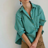 Jamie Haller - The Weekend Shirt in Kelly Stripe