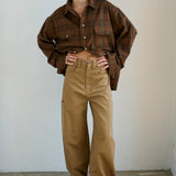 Jamie Haller - The Big Shirt Flannel in Browns