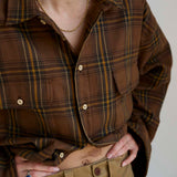 Jamie Haller - The Big Shirt Flannel in Browns