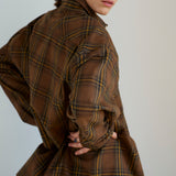 Jamie Haller - The Big Shirt Flannel in Browns