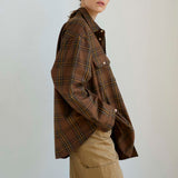 Jamie Haller - The Big Shirt Flannel in Browns