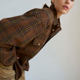 Jamie Haller - The Big Shirt Flannel in Browns
