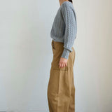 Jamie Haller - The Cable V Fave in Light Heather