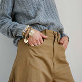 Jamie Haller - The Cable V Fave in Light Heather