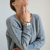 Jamie Haller - The Cable V Fave in Light Heather